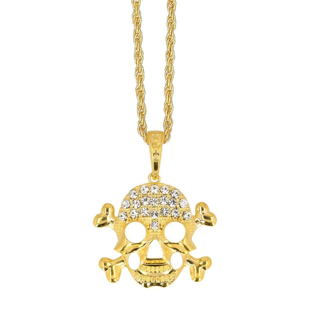 Piraat Ketting Goud Skelet van Boland koop je bij Partywinkel