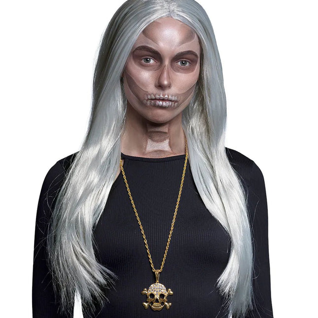 Piraat Ketting Goud Skelet van Boland koop je bij Partywinkel