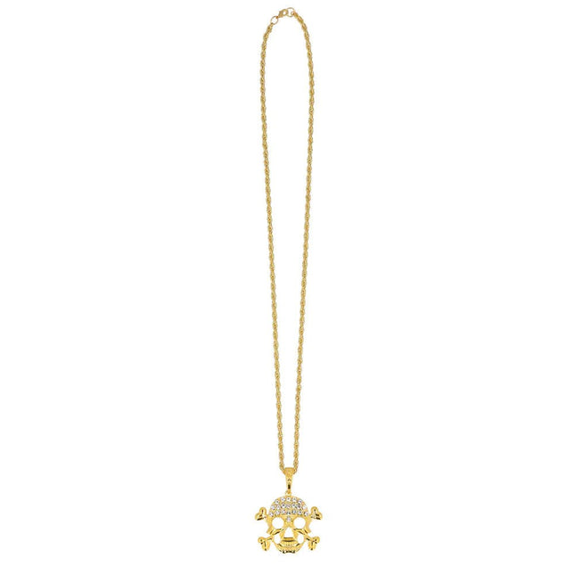 Piraat Ketting Goud Skelet van Boland koop je bij Partywinkel