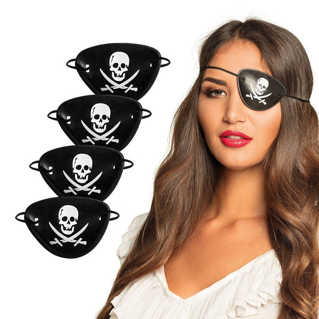 Piraten Accessoires Ooglapjes 4st van Boland koop je bij Partywinkel