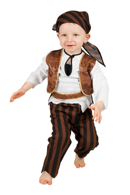 Piraten Kostuum Bruin Baby van Wilbers & Wilbers koop je bij Partywinkel