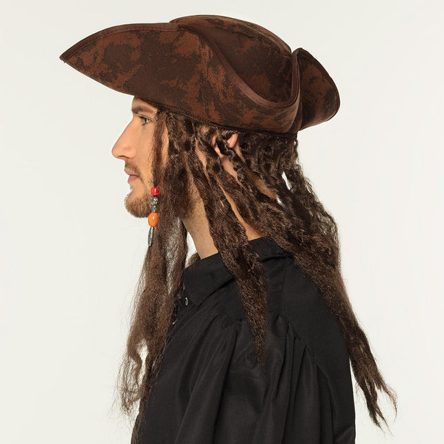 Piratenhoed met Dreadlocks van Boland koop je bij Partywinkel