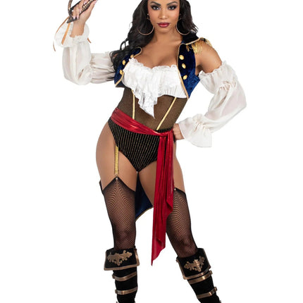 Piratenpak Dames Bodysuit Leg Avenue van Leg Avenue koop je bij Partywinkel