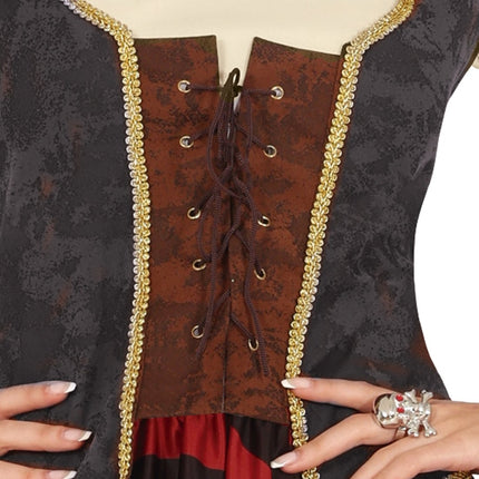 Piratenpak Rood Bruin Dames van Fiestas Guirca koop je bij Partywinkel