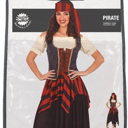 Piratenpak Rood Bruin Dames van Fiestas Guirca koop je bij Partywinkel