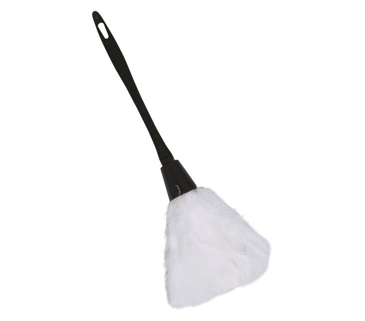 Plumeau Witte Veren 35cm van Fiestas Guirca koop je bij Partywinkel