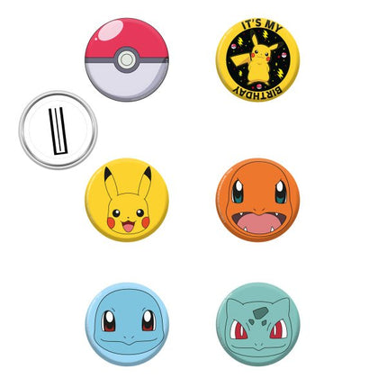 Pokemon Button 3,5cm 8st van Riethmueller koop je bij Partywinkel