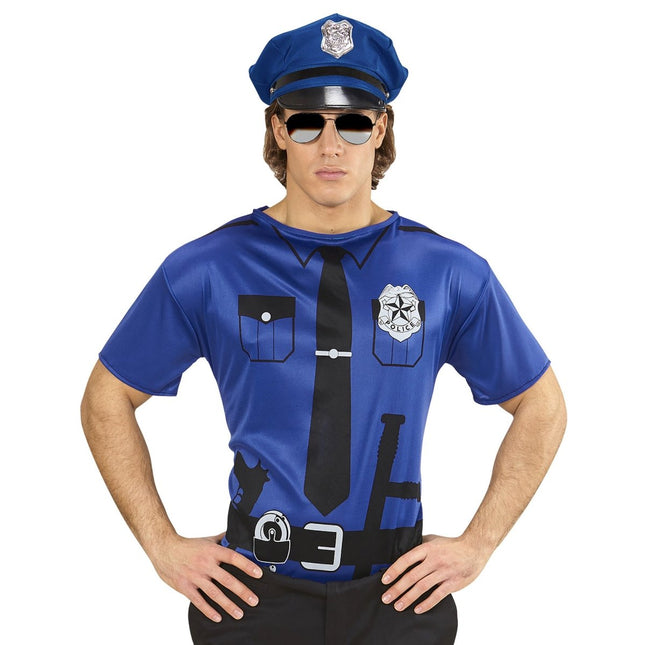 Politie Shirt Heren van Widmann koop je bij Partywinkel