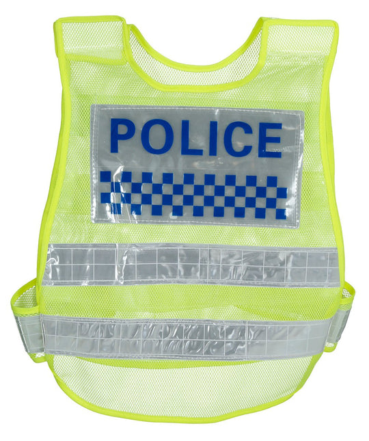 Politie Vest Blauw Geel van Fiestas Guirca koop je bij Partywinkel