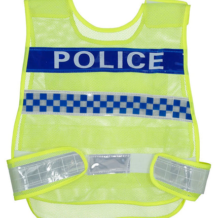Politie Vest Blauw Geel van Fiestas Guirca koop je bij Partywinkel