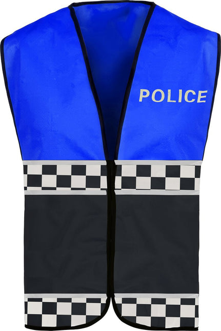 Politie Vest Zwart Blauw Kind van Fiestas Guirca koop je bij Partywinkel