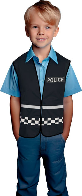 Politie Vest Zwart Kind van Fiestas Guirca koop je bij Partywinkel