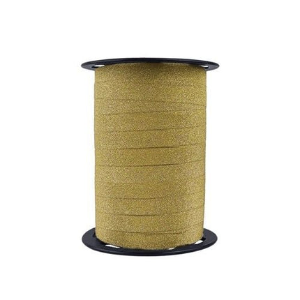 Polyband glitter goud (100mx10mm) van Haza Witbaard koop je bij Partywinkel