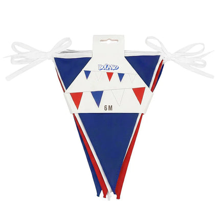 Polyester vlaggenlijn Frankrijk blauw/wit/rood (26 x 18 cm)(6 m) van Boland koop je bij Partywinkel