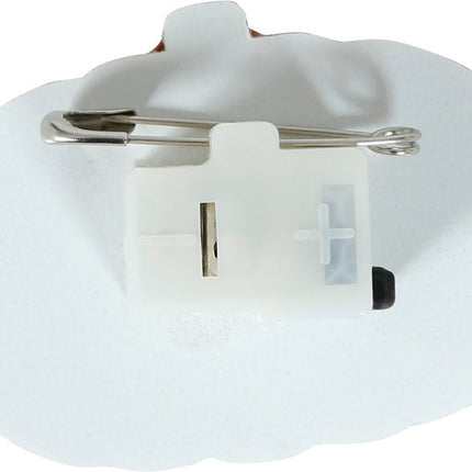 Pompoen Broche 3cm van Fiestas Guirca koop je bij Partywinkel