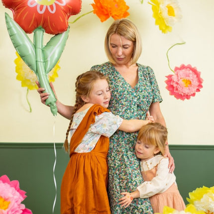 Pompons Bloemen 3st van Partydeco koop je bij Partywinkel