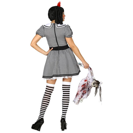 Pop Kostuum Wit Zwart Dames van Widmann koop je bij Partywinkel