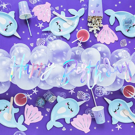 Popcorn Bakjes Zeemeermin 12,5cm 6st van Partydeco koop je bij Partywinkel
