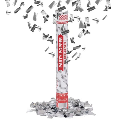 Zilveren Confetti Kanon 40cm