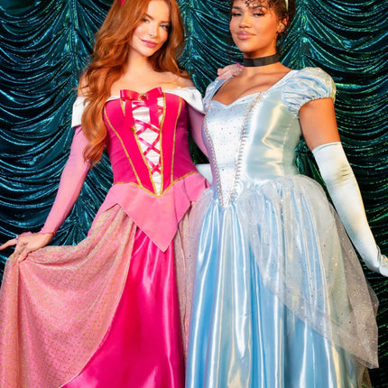 Prinses Aurora Jurk Roze Dames Leg Avenue van Leg Avenue koop je bij Partywinkel