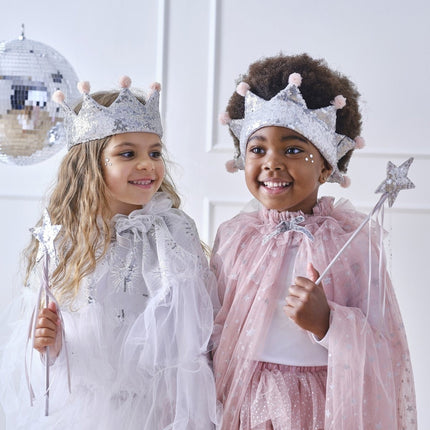 Prinses Kroon Roze van Ginger Ray koop je bij Partywinkel
