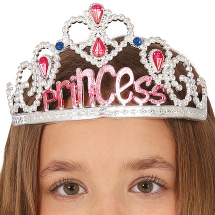 Prinses Tiara Zilver Kind van Fiestas Guirca koop je bij Partywinkel