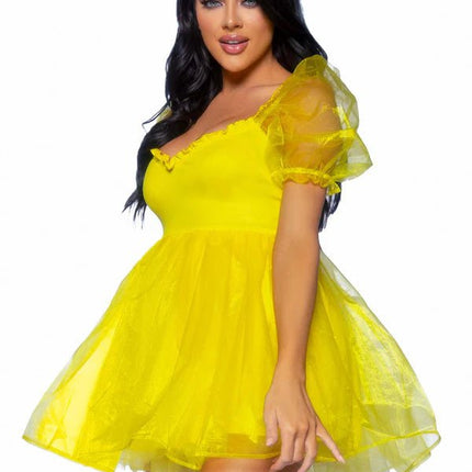 Prinsessen Jurk Geel Dames Leg Avenue van Leg Avenue koop je bij Partywinkel