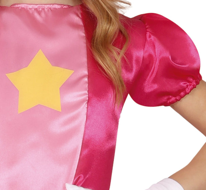 Prinsessen Jurk Meisje Prinses Peach van Fiestas Guirca koop je bij Partywinkel