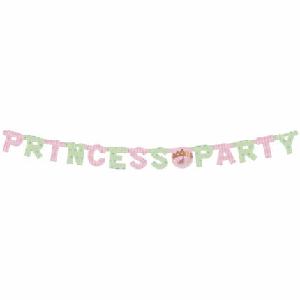 Prinsessen Letterslinger Party 1,8m van Haza Witbaard koop je bij Partywinkel