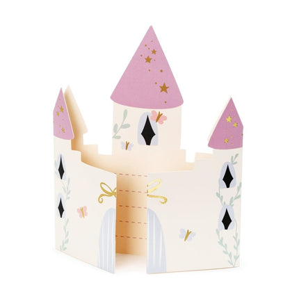 Prinsessen Uitnodigingen 12,5cm 6st van Partydeco koop je bij Partywinkel