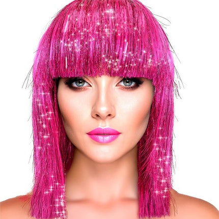Pruik Blits Roze van Widmann koop je bij Partywinkel