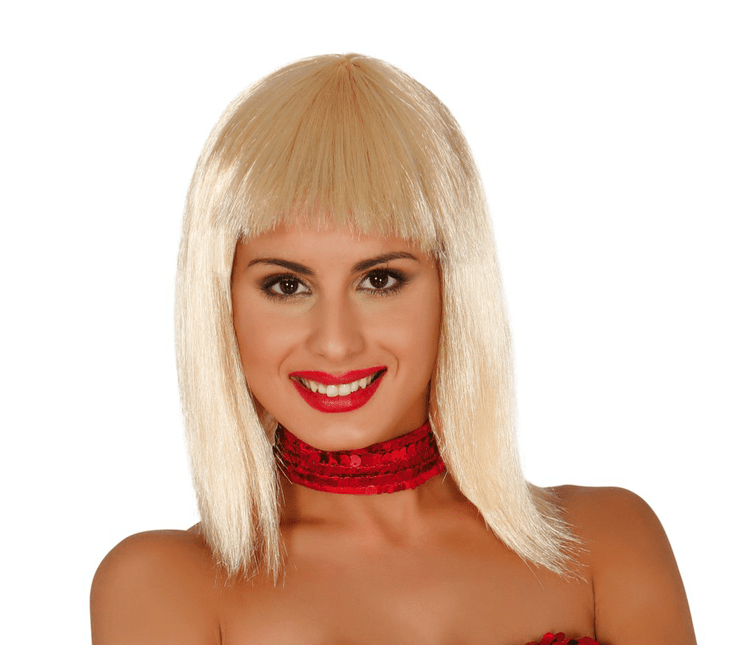 Pruik Blond Half Lang Haar van Fiestas Guirca koop je bij Partywinkel