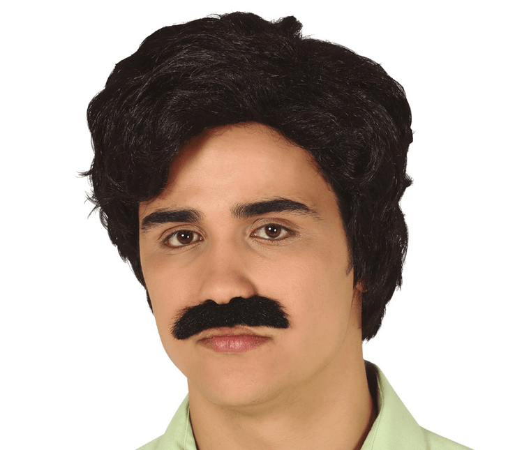 Pruik Drugsdealer Snor Escobar van Fiestas Guirca koop je bij Partywinkel