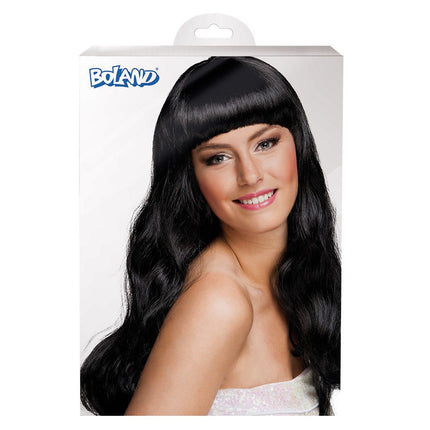 Pruik Lang Haar Zwart van Boland koop je bij Partywinkel