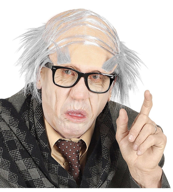 Pruik Oude Man Met Wenkbrauwen van Widmann koop je bij Partywinkel