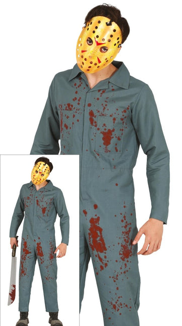Psycho Halloween Kostuum Heren jumpsuit van Fiestas Guirca koop je bij Partywinkel