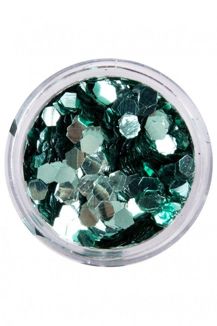 PXP Chunky Glitter Sea Green 2,5gr van PXP Professional Colours koop je bij Partywinkel