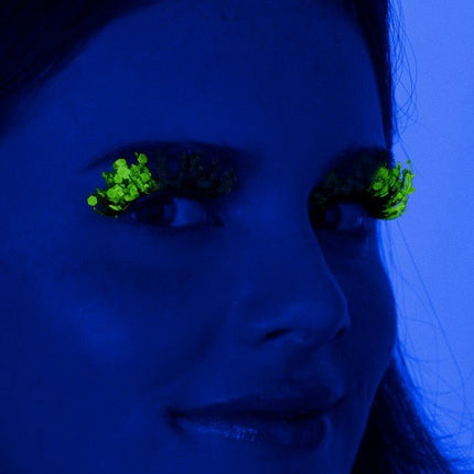 PXP Nep Wimpers Glitter UV Emerald Barranquilla van PXP Professional Colours koop je bij Partywinkel