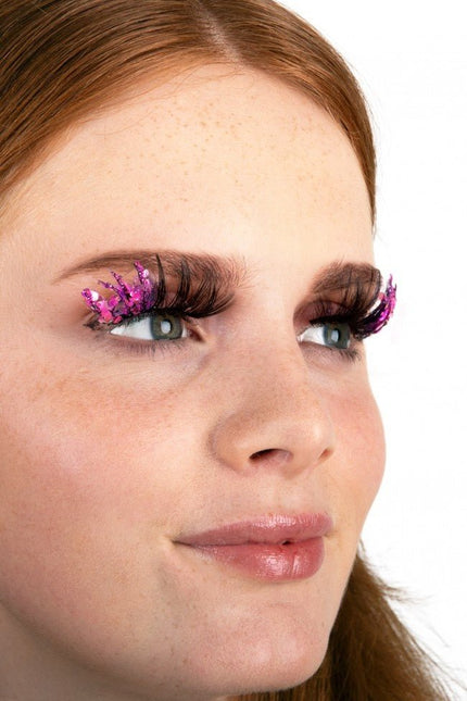 PXP Nep Wimpers Glitter UV Hotpink Barranquilla van PXP Professional Colours koop je bij Partywinkel