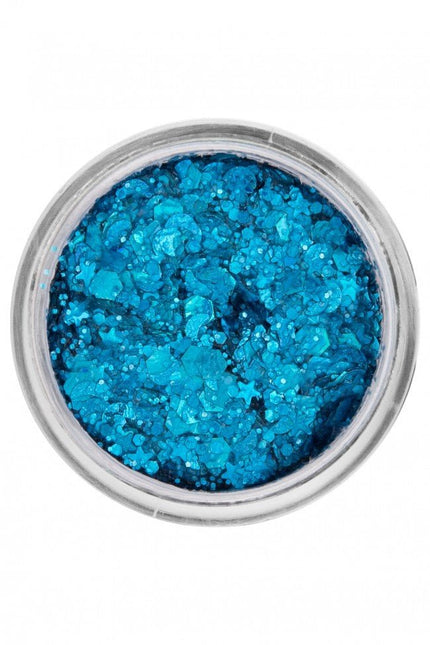 PXP Pressed Chunky Glitter Creme Mystic Blue 10ml van PXP Professional Colours koop je bij Partywinkel