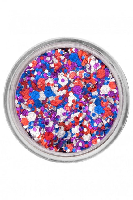 PXP Pressed Chunky Glitter Creme Shiny Christals 10ml van PXP Professional Colours koop je bij Partywinkel
