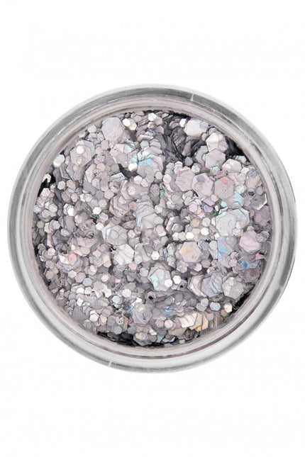 PXP Pressed Chunky Glitter Creme Silver Lining 10ml van PXP Professional Colours koop je bij Partywinkel