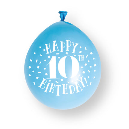 10st Gelukkige 10e verjaardag 23cm latex ballonnen