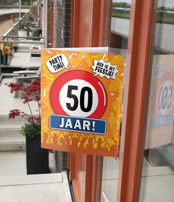 Raambord 50 jaar 60cm van Paper Dreams koop je bij Partywinkel