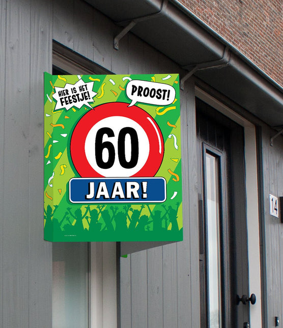 Raambord 60 jaar 60cm van Paper Dreams koop je bij Partywinkel