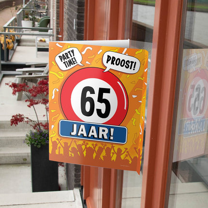 Raambord 65 jaar 60cm van Paper Dreams koop je bij Partywinkel
