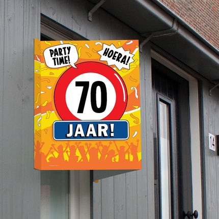 Raambord 70 jaar 60cm van Paper Dreams koop je bij Partywinkel