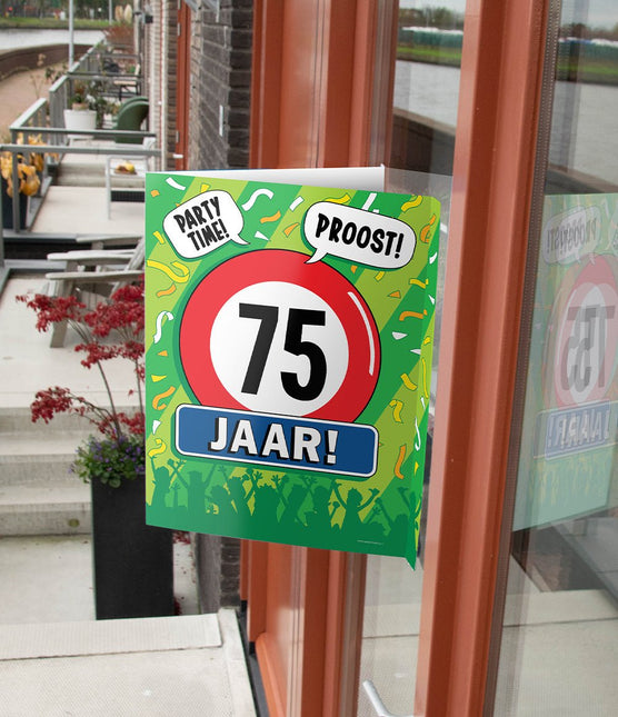 Raambord 75 jaar 60cm van Paper Dreams koop je bij Partywinkel