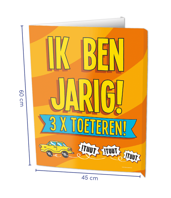 Raambord Van harte gefeliciteerd 60cm van Paper Dreams koop je bij Partywinkel