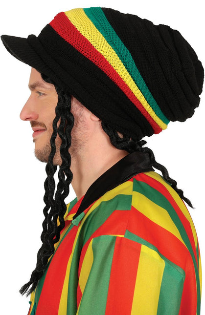 Rasta Muts Met Vizier van Fiestas Guirca koop je bij Partywinkel